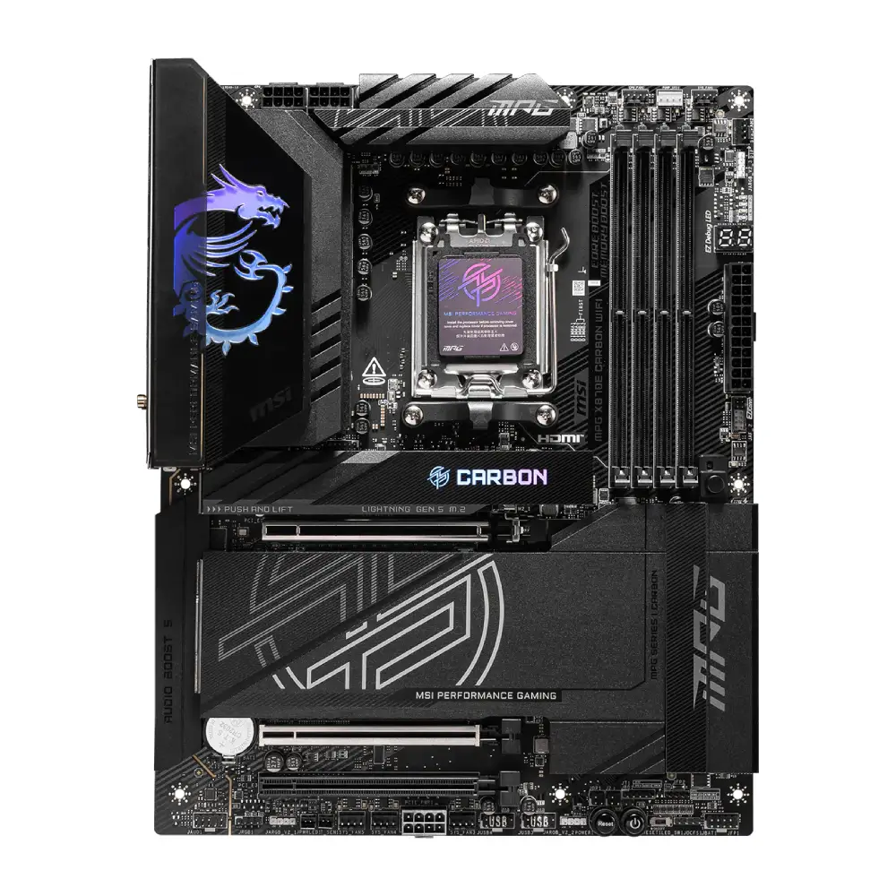 MSI Motherboard MAG X870E CARBON WIFI For AMD view 2